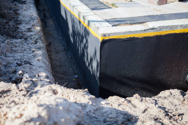Residential Waterproofing installation at a Rex, GA home by SJ Waterproofing Pros
